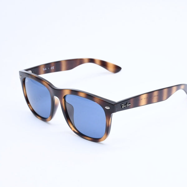 RAYBAN レイバン サングラス べっ甲調 RB 4260D アセテート ブラウン ブラック ブルーレンズ シルバー金具 サイズ57◻︎19 美品 中古 4a008464