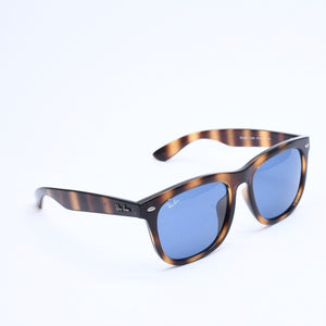RAYBAN レイバン サングラス べっ甲調 RB 4260D アセテート ブラウン ブラック ブルーレンズ シルバー金具 サイズ57◻︎19 美品 中古 4a008464