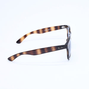 RAYBAN レイバン サングラス べっ甲調 RB 4260D アセテート ブラウン ブラック ブルーレンズ シルバー金具 サイズ57◻︎19 美品 中古 4a008464