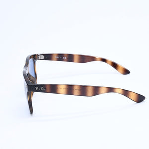 RAYBAN レイバン サングラス べっ甲調 RB 4260D アセテート ブラウン ブラック ブルーレンズ シルバー金具 サイズ57◻︎19 美品 中古 4a008464
