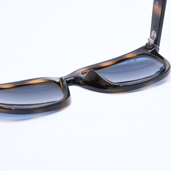 RAYBAN レイバン サングラス べっ甲調 RB 4260D アセテート ブラウン ブラック ブルーレンズ シルバー金具 サイズ57◻︎19 美品 中古 4a008464