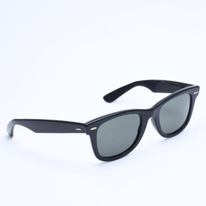 RAYBAN レイバン WAYFARER ウェイフェーラー サングラス B&L 5022 アセテート ブラック シルバー金具 美品 中古 4a008490