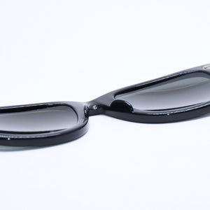 RAYBAN レイバン WAYFARER ウェイフェーラー サングラス B&L 5022 アセテート ブラック シルバー金具 美品 中古 4a008490
