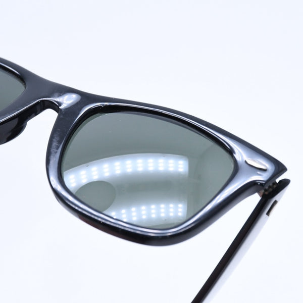 RAYBAN レイバン WAYFARER ウェイフェーラー サングラス B&L 5022 アセテート ブラック シルバー金具 美品 中古 4a008490
