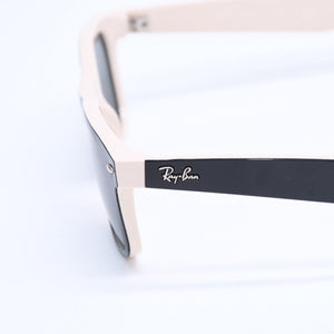 極美品 RAYBAN レイバン ニューウェイフェラー サングラス メガネ バイカラー RB2132 アイボリー ブラック 中古 4a008459