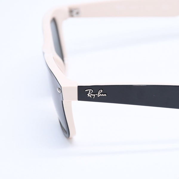 極美品 RAYBAN レイバン ニューウェイフェラー サングラス メガネ バイカラー RB2132 アイボリー ブラック 中古 4a008459