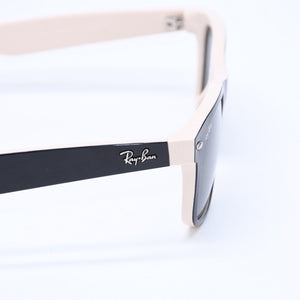 極美品 RAYBAN レイバン ニューウェイフェラー サングラス メガネ バイカラー RB2132 アイボリー ブラック 中古 4a008459