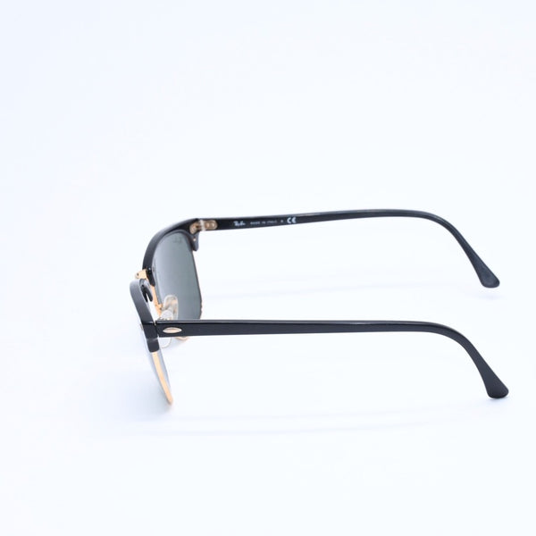 RAYBAN レイバン サングラス クラブマスター RB3016 イタリア製 アセテート メタル ブラック ゴールド金具 良品 中古 4a008621