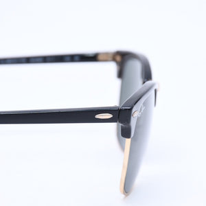 RAYBAN レイバン サングラス クラブマスター RB3016 イタリア製 アセテート メタル ブラック ゴールド金具 良品 中古 4a008621