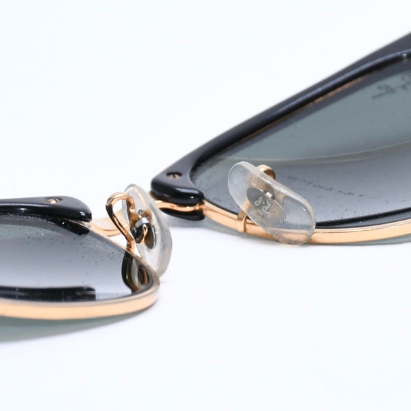 RAYBAN レイバン サングラス クラブマスター RB3016 イタリア製 アセテート メタル ブラック ゴールド金具 良品 中古 4a008621