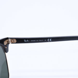 RAYBAN レイバン サングラス クラブマスター RB3016 イタリア製 アセテート メタル ブラック ゴールド金具 良品 中古 4a008621