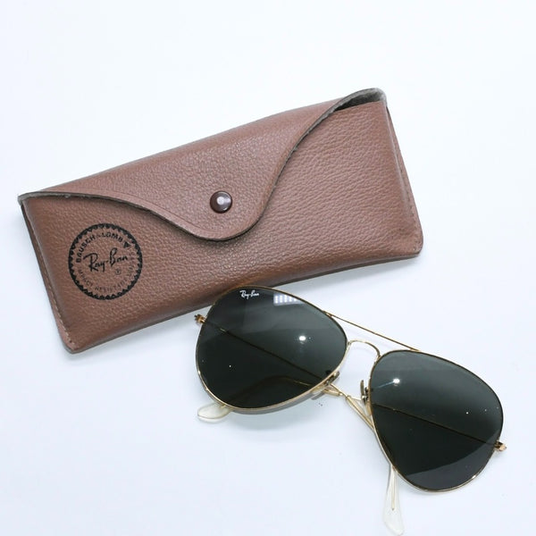 RAYBAN レイバン アビエーター クラシック サングラス ティアドロップ RB3025 メタル ゴールド金具 良品 中古 4a008617