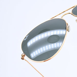 RAYBAN レイバン アビエーター クラシック サングラス ティアドロップ RB3025 メタル ゴールド金具 良品 中古 4a008617