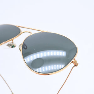 RAYBAN レイバン アビエーター クラシック サングラス ティアドロップ RB3025 メタル ゴールド金具 良品 中古 4a008617