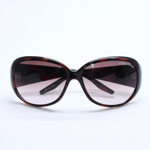 ARMANI EXCHANGE アルマーニエクスチェンジ サングラス AX086S アセテート メタル ブラウン ゴールド金具 サイズ62◻︎115 美品 中古 4a008442