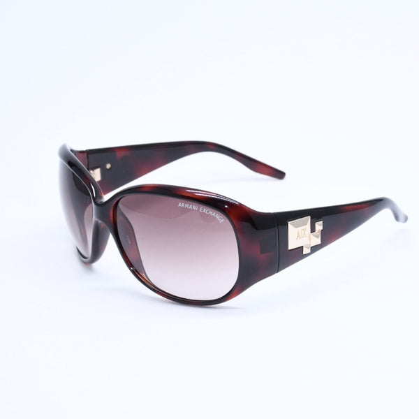 ARMANI EXCHANGE アルマーニエクスチェンジ サングラス AX086S アセテート メタル ブラウン ゴールド金具 サイズ62◻︎115 美品 中古 4a008442