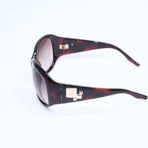 ARMANI EXCHANGE アルマーニエクスチェンジ サングラス AX086S アセテート メタル ブラウン ゴールド金具 サイズ62◻︎115 美品 中古 4a008442