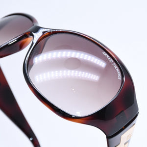 ARMANI EXCHANGE アルマーニエクスチェンジ サングラス AX086S アセテート メタル ブラウン ゴールド金具 サイズ62◻︎115 美品 中古 4a008442