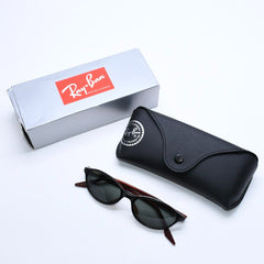 RAYBAN レイバン Bausch＆Lomb オーバル型 ヴィンテージ サングラス W2833 アセテート メタル ブラック ブラウン ゴールド金具 美品 中古 4a008630