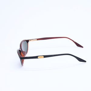 RAYBAN レイバン Bausch＆Lomb オーバル型 ヴィンテージ サングラス W2833 アセテート メタル ブラック ブラウン ゴールド金具 美品 中古 4a008630