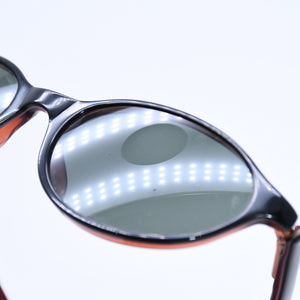 RAYBAN レイバン Bausch＆Lomb オーバル型 ヴィンテージ サングラス W2833 アセテート メタル ブラック ブラウン ゴールド金具 美品 中古 4a008630