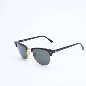 RAYBAN レイバン CLUBMASTER CLASSIC クラブマスター クラシック サングラス ブラック ゴールド サイズ49□21 美品 中古 4a008450