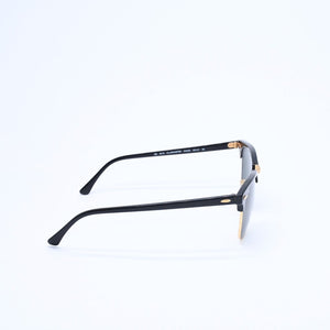 RAYBAN レイバン CLUBMASTER CLASSIC クラブマスター クラシック サングラス ブラック ゴールド サイズ49□21 美品 中古 4a008450