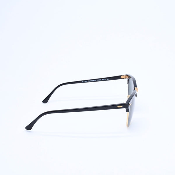 RAYBAN レイバン CLUBMASTER CLASSIC クラブマスター クラシック サングラス ブラック ゴールド サイズ49□21 美品 中古 4a008450