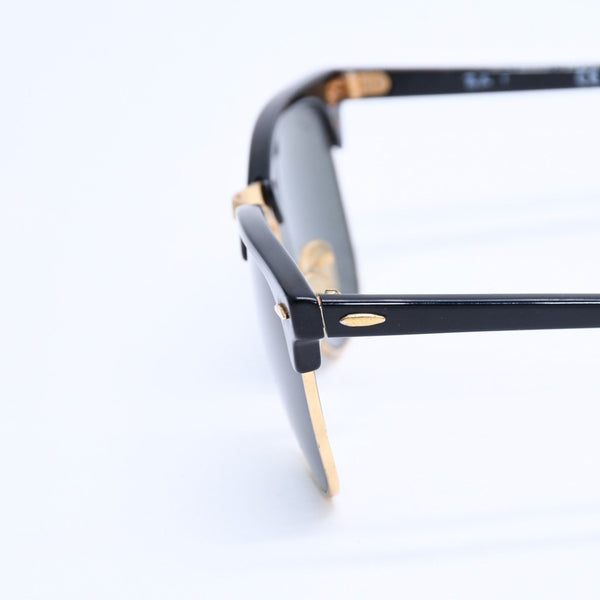 RAYBAN レイバン CLUBMASTER CLASSIC クラブマスター クラシック サングラス ブラック ゴールド サイズ49□21 美品 中古 4a008450