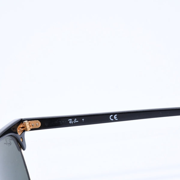 RAYBAN レイバン CLUBMASTER CLASSIC クラブマスター クラシック サングラス ブラック ゴールド サイズ49□21 美品 中古 4a008450
