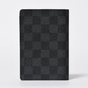 新品同様 LOUIS VUITTON ルイヴィトン クーヴェルテュール パスポール NM パスポートカバー N64411 ダミエグラフィット ブラック 中古 4a009233