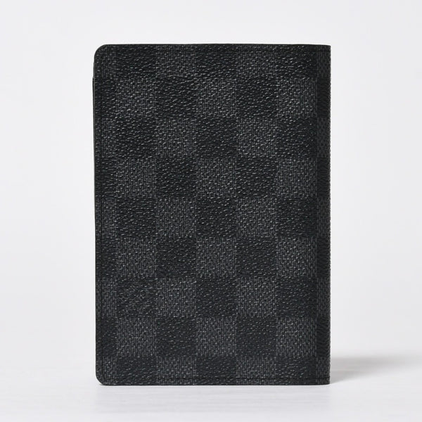 新品同様 LOUIS VUITTON ルイヴィトン クーヴェルテュール パスポール NM パスポートカバー N64411 ダミエグラフィット ブラック 中古 4a009233