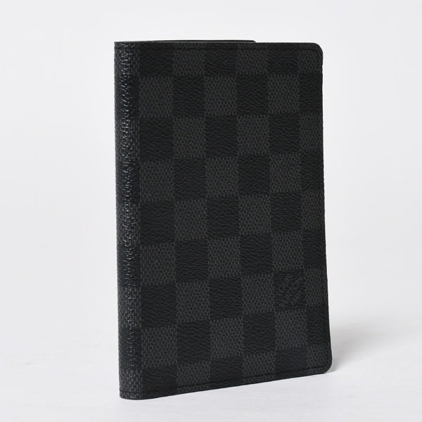 新品同様 LOUIS VUITTON ルイヴィトン クーヴェルテュール パスポール NM パスポートカバー N64411 ダミエグラフィット ブラック 中古 4a009233