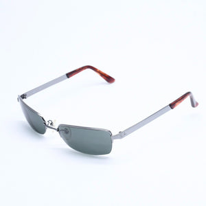 極美品 RAYBAN レイバン ハーフリム サングラス RB3226 メタル ブラウン ブラックメタル金具 サイズ55□19 中古 4a008624