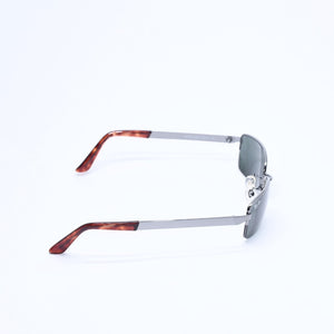 極美品 RAYBAN レイバン ハーフリム サングラス RB3226 メタル ブラウン ブラックメタル金具 サイズ55□19 中古 4a008624
