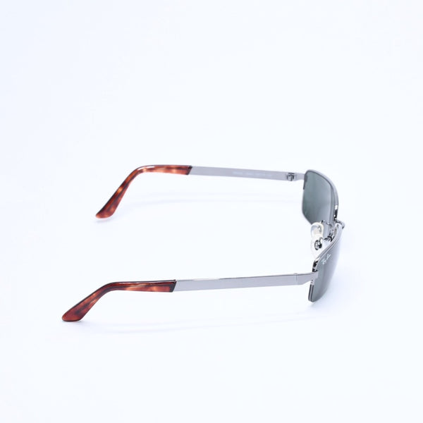 極美品 RAYBAN レイバン ハーフリム サングラス RB3226 メタル ブラウン ブラックメタル金具 サイズ55□19 中古 4a008624