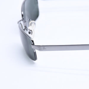 極美品 RAYBAN レイバン ハーフリム サングラス RB3226 メタル ブラウン ブラックメタル金具 サイズ55□19 中古 4a008624