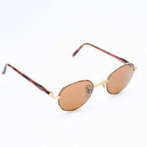 RAYBAN レイバン リチュアル サングラス メガネ W2546 アセテート メタル ゴールド ブラウン ゴールド金具 美品 中古 4a008613