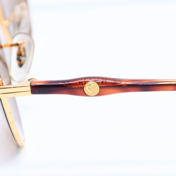 RAYBAN レイバン リチュアル サングラス メガネ W2546 アセテート メタル ゴールド ブラウン ゴールド金具 美品 中古 4a008613