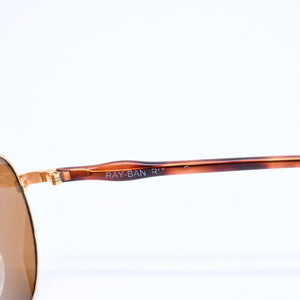 RAYBAN レイバン リチュアル サングラス メガネ W2546 アセテート メタル ゴールド ブラウン ゴールド金具 美品 中古 4a008613