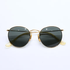 RAYBAN レイバン ラウンドメタル サングラス RB3447 ゴールド グリーンレンズ メタル 美品 中古 4a008516