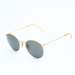 RAYBAN レイバン ラウンドメタル サングラス RB3447 ゴールド グリーンレンズ メタル 美品 中古 4a008516