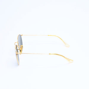 RAYBAN レイバン ラウンドメタル サングラス RB3447 ゴールド グリーンレンズ メタル 美品 中古 4a008516