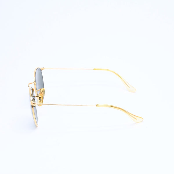 RAYBAN レイバン ラウンドメタル サングラス RB3447 ゴールド グリーンレンズ メタル 美品 中古 4a008516