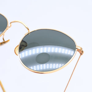 RAYBAN レイバン ラウンドメタル サングラス RB3447 ゴールド グリーンレンズ メタル 美品 中古 4a008516