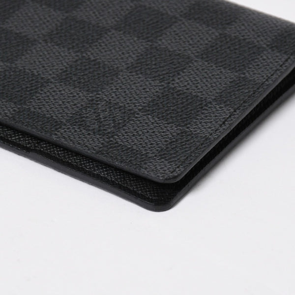 新品同様 LOUIS VUITTON ルイヴィトン クーヴェルテュール パスポール NM パスポートカバー N64411 ダミエグラフィット ブラック 中古 4a009233
