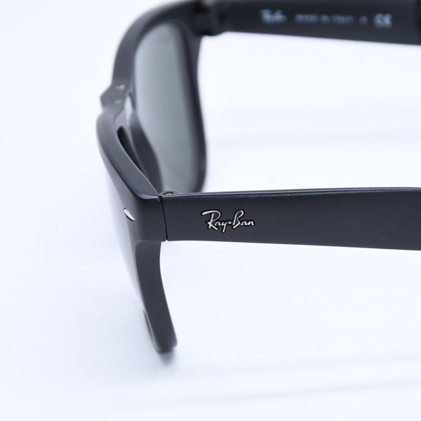 極美品 RAYBAN レイバン 折り畳み サングラス メガネ アセテート RB4105 シルバー金具 ブラック サイズ54□20 中古 4a008447