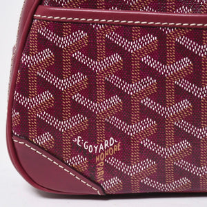 極美品 GOYARD ゴヤール サンジャンヌPM ハンドバッグ ボルドー ゴヤールディンキャンバス 廃盤 シルバー金具 中古 4a009216