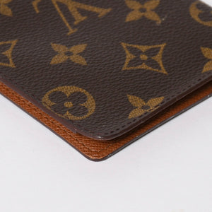 極美品 LOUIS VUITTON ルイヴィトン クーヴェルトゥール パスポール パスポートケース M60181 モノグラム PVC ブラウン 中古 4a009235