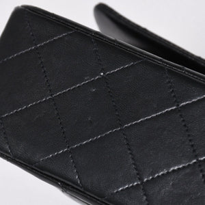 極美品 CHANEL シャネル ショルダーバッグ クラシックフラップ スモールチェーン 2番台 ブラック ゴールド金具 ココマーク 中古 4a009167